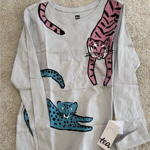 2 Tea Collection Long Sleeve Shirts - Gray, Pink, Blue, Purple